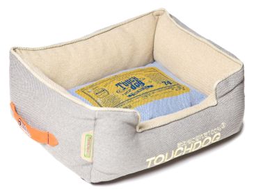 Touchdog Original Denim Classical Rectangular and Reversible Dog Bed