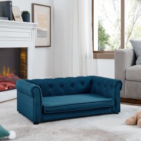 Elegant Rectangle Pet Bed for Medium and Large Dogs, Durable Elevated Dog Sofa Bed, Comfortable Dog Couch, Modern and Stylish Dog Sofa for Large (Color: as Pic)